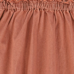 BAMBOO EMBLEM HIGH WAISTED RUFFLE JUMPER