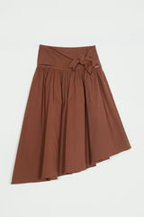 TWINSET BELTED FRONT TIE ANGLED SKIRT