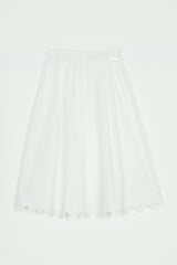 TWINSET 2PC LACE TRIM BLOUSE WITH SKIRT SET