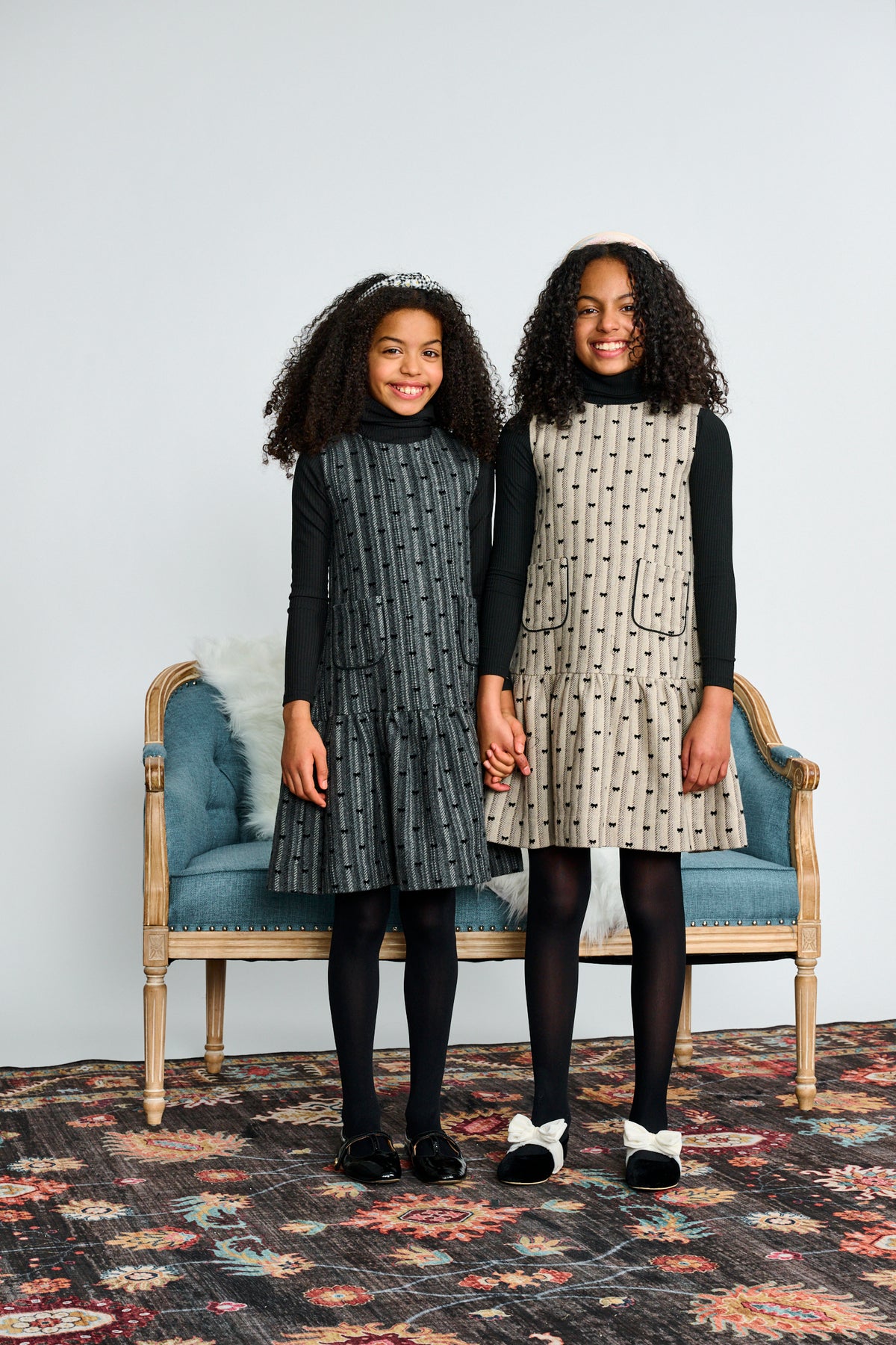 PORTER BOW PRINT TWEED JUMPER