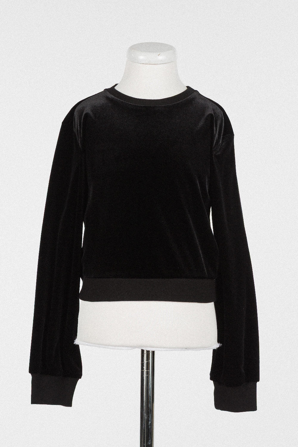 TWINSET VELVET CREWNECK SWEATSHIRT