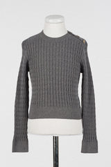 TWINSET CABLE KNIT CREWNECK SWEATER