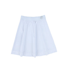 WATER CLUB 2PC CONTRAST HALF ZIP LS SWIMSUIT WITH FLARE SWIM SKIRT