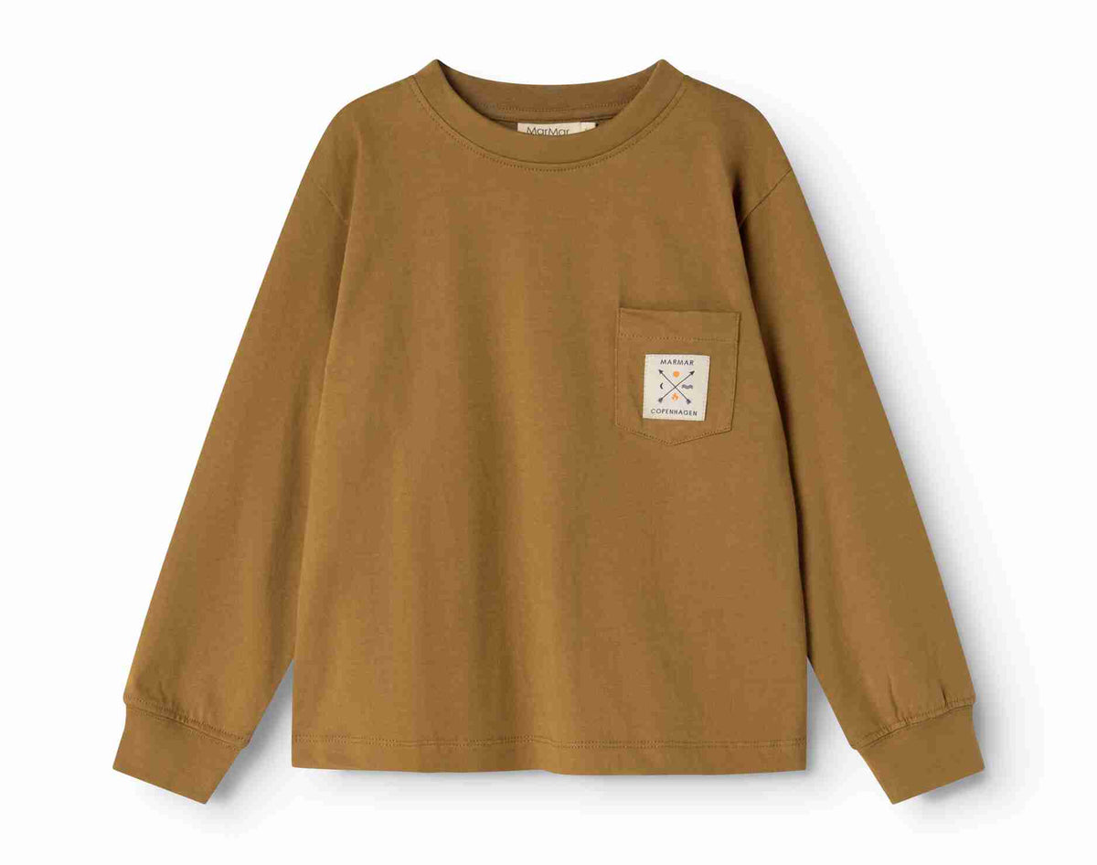 MARMAR LONG SLEEVE TAD POCKET LOGO TEE
