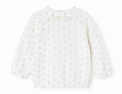 MARMAR 2PC TAKI FLOWER KNIT CARDIGAN WITH AXA  BONNET