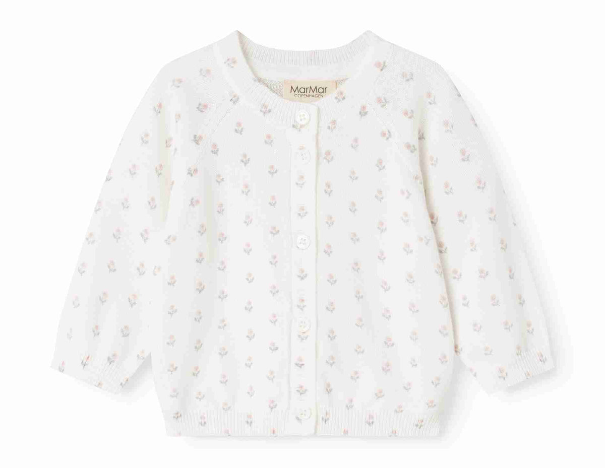 MARMAR 2PC TAKI FLOWER KNIT CARDIGAN WITH AXA  BONNET