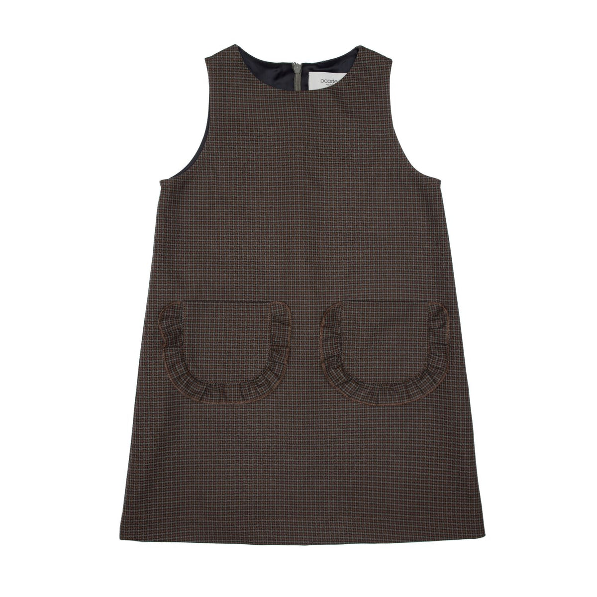 PAADE MODE FRANKIE CHECKED RUFFLE TRIM POCKETS A LINE JUMPER
