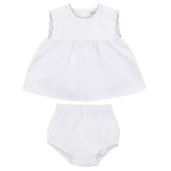 CALLA LILI 2PC SCALLOPS LINEN SET