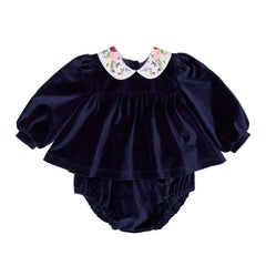 PAADE MODE 2PC HAVEN EMBROIDERED COLLAR TOP WITH BLOOMERS SET