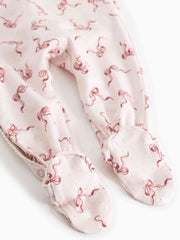 MARMAR 3PC BOW PRINT RUBETTA FOOTIE WITH AIKO HAT AND ALIDA BLANKET