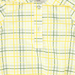BAMBOO PLAID SAILOR COLLAR ROMPER