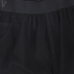 VALENTINA LOGO WAISTBAND DENIM MAXI SKIRT