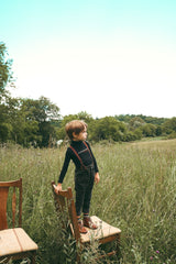 CALLA LILI DENIM PANTS WITH SUSPENDER