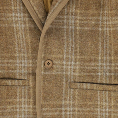 LE BOURDON PLAID PRINT BLAZER