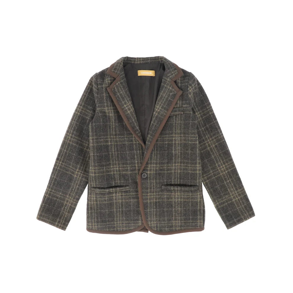 LE BOURDON HOUNDSTOOTH BLAZER