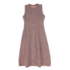 VALENTINA 2PC ROLLOVER TURTLENECK WITH WOOL SEAM DETAILED DRESS