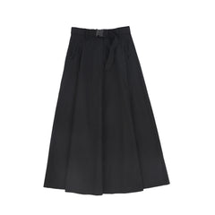 VALENTINA WAISTED BELTED MIDI SKIRT