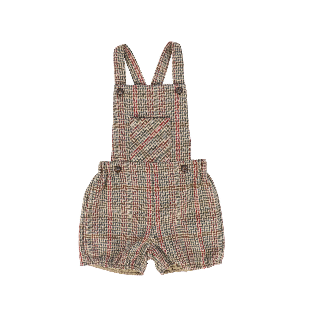 LE BOURDON HOUNDSTOOTH OVERALLS