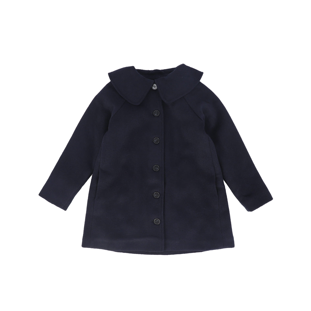BAMBOO WOOL COLLAR SWING COAT
