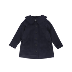 BAMBOO WOOL COLLAR SWING COAT
