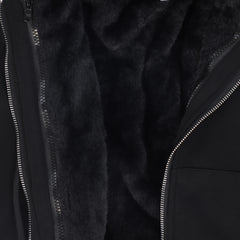 BACE COLLECTION FUR ZIP UP SWEATSHIRT