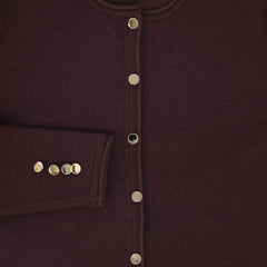 BAMBOO 2PC KNIT SLIT POCKET BLAZER WITH FLARE KNIT SKIRT