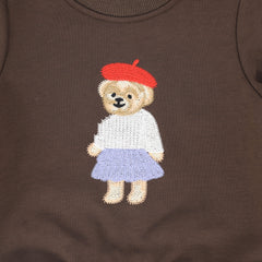 BAMBOO 2PC EMBROIDERED DOLL SWEATSHIRT SET