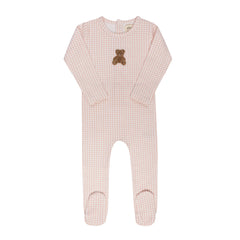 ELYS & CO. GINGHAM TEDDY COLLECTION FOOTIE