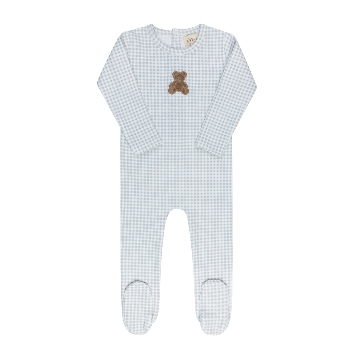 ELYS & CO. GINGHAM TEDDY COLLECTION FOOTIE