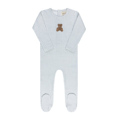 ELYS & CO. GINGHAM TEDDY COLLECTION FOOTIE
