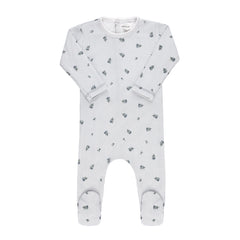 ELYS & CO. 2PC BLUEBERRY FOOTIE AND BONNET SET