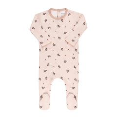 ELYS & CO. 2PC STRAWBERRY FOOTIE AND BONNET SET