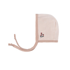ELYS & CO. 2PC STRAWBERRY FOOTIE AND BONNET SET