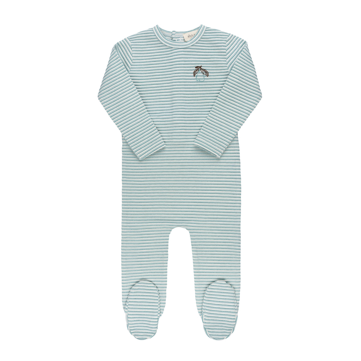 ELYS & CO. METALLIC STRIPE FOOTIE