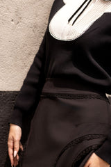 POET TEEN LILA LACE INLAY SKIRT
