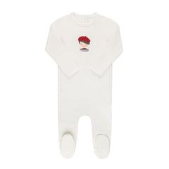 ElYS&CO. 2PC ORGANIC FRENCH TERRY FOOTIE+BEANIE SET