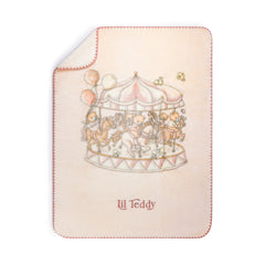 LIL TEDDY MERRY GO SNUGGLE BLANKET