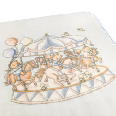 LIL TEDDY MERRY GO SNUGGLE BLANKET