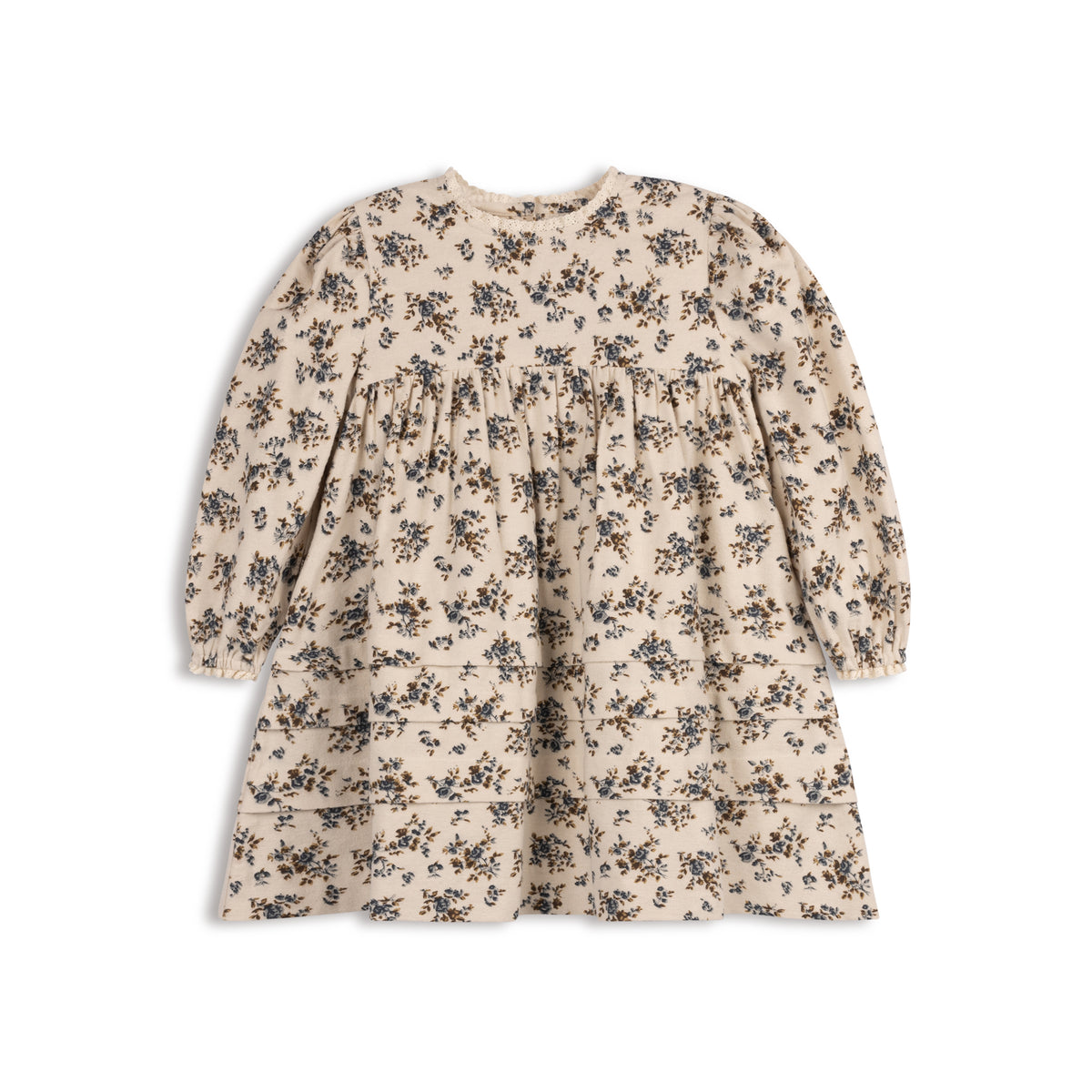 LOOMS BRUSHED FLORAL DRESS
