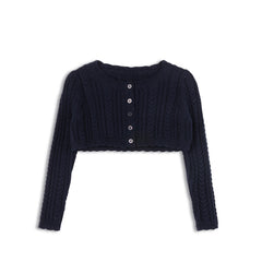 LOOMS CABLE POINTELLE CARDIGAN