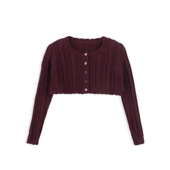 LOOMS CABLE POINTELLE CARDIGAN