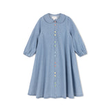 VELVETTE LABEL MULTICOLOR BUTTON DOWN DRESS