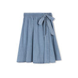 VELVETTE LABEL TIE WRAP SKIRT