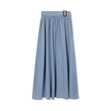 DAINTTI BY VELVETTE LABEL BUCKLE MAXI SKIRT