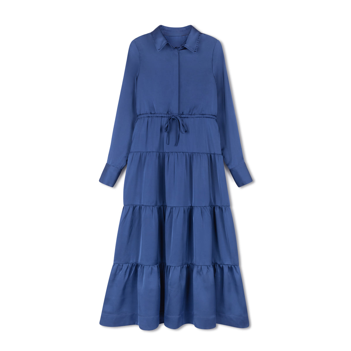 DAINTTI BY VELVETTE LABEL TIERED MIDI DRESS