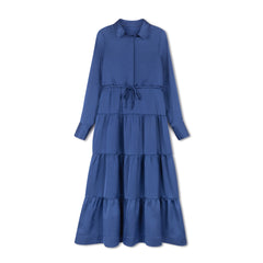 DAINTTI BY VELVETTE LABEL TIERED MIDI DRESS