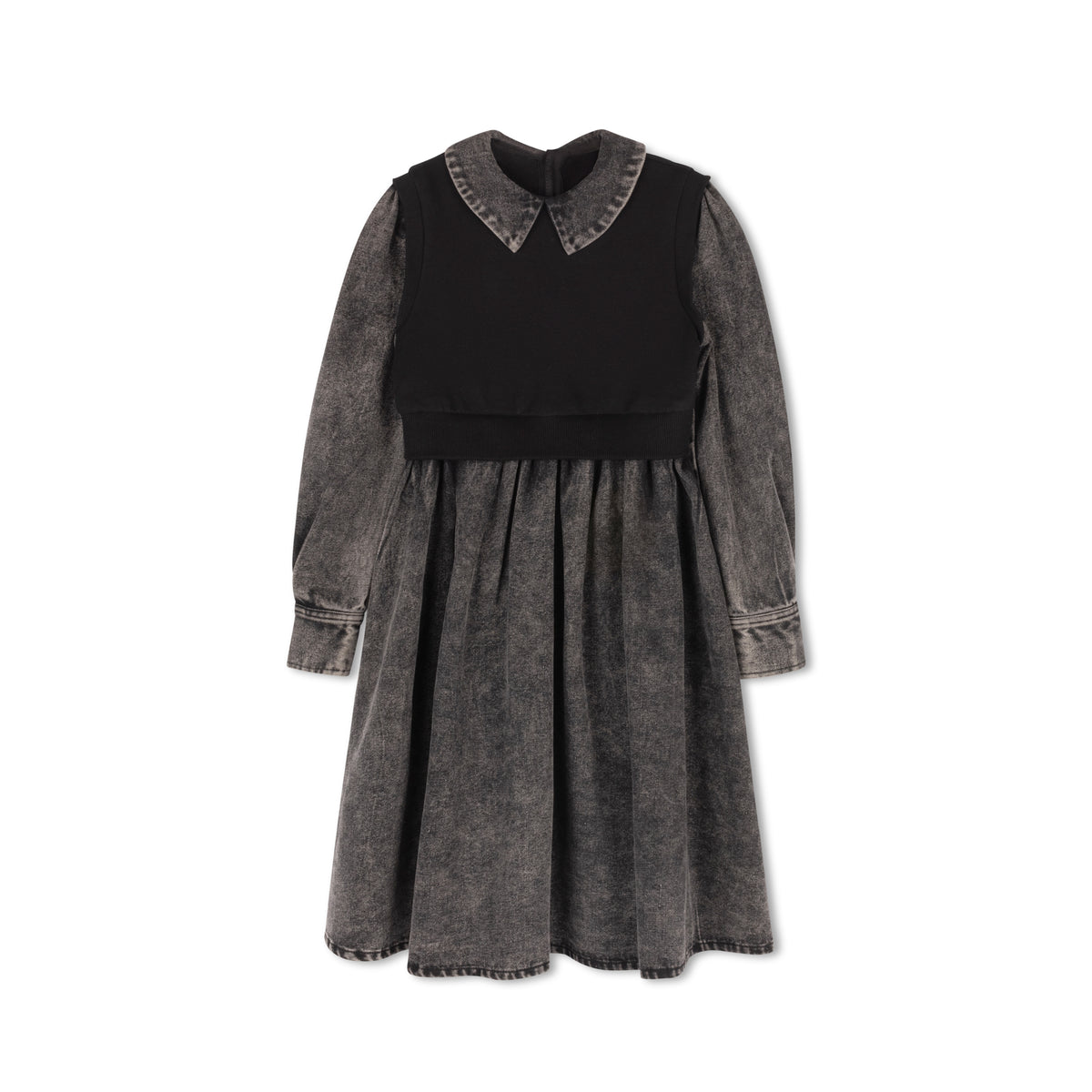 VELVETTE LABEL DENIM VEST DRESS