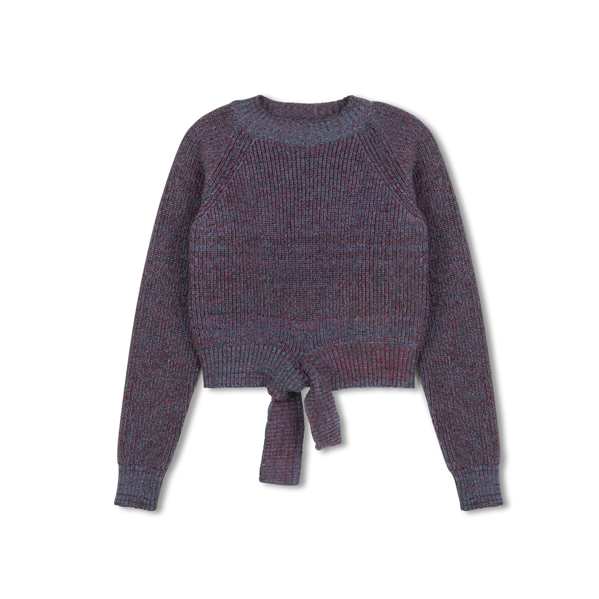 DAINTTI BY VELVETTE LABEL WAISTED TIE SWEATER