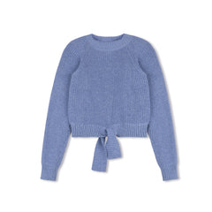 DAINTTI BY VELVETTE LABEL WAISTED TIE SWEATER