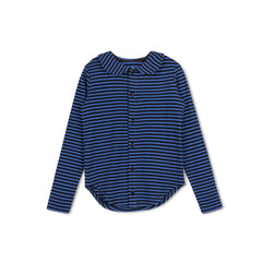 VELVETTE LABEL STRIPED COLLAR SHIRT